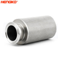 HENGKO Sintered Porous metal  tube stainless steel  hydraulic pump filter can be used to filter oil  gasoline or air filter